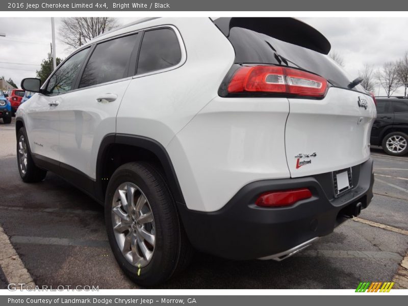 Bright White / Black 2016 Jeep Cherokee Limited 4x4