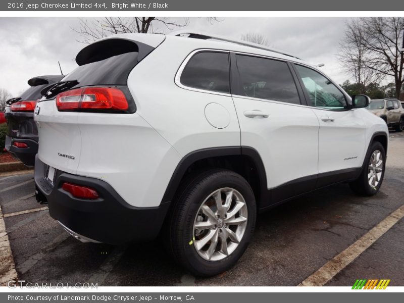 Bright White / Black 2016 Jeep Cherokee Limited 4x4