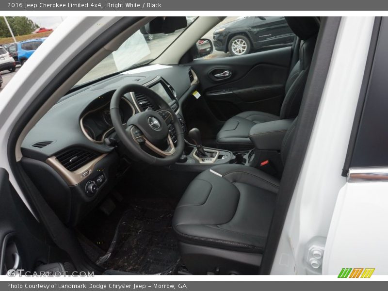 Bright White / Black 2016 Jeep Cherokee Limited 4x4