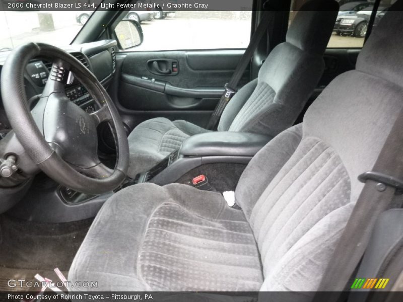Light Pewter Metallic / Graphite Gray 2000 Chevrolet Blazer LS 4x4