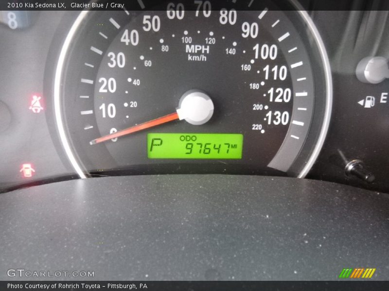 Glacier Blue / Gray 2010 Kia Sedona LX