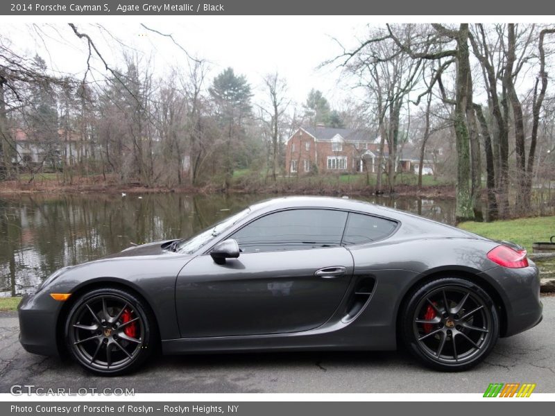 Agate Grey Metallic / Black 2014 Porsche Cayman S