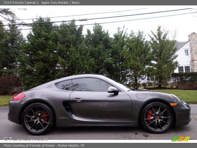 Agate Grey Metallic / Black 2014 Porsche Cayman S