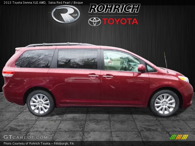 Salsa Red Pearl / Bisque 2013 Toyota Sienna XLE AWD