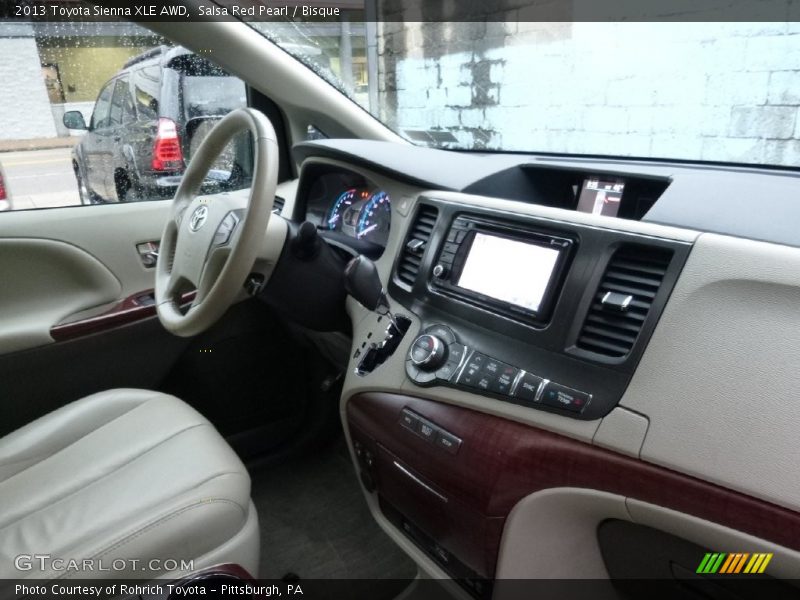 Salsa Red Pearl / Bisque 2013 Toyota Sienna XLE AWD