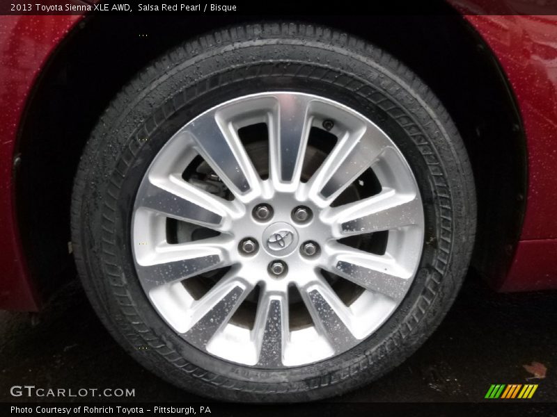 Salsa Red Pearl / Bisque 2013 Toyota Sienna XLE AWD