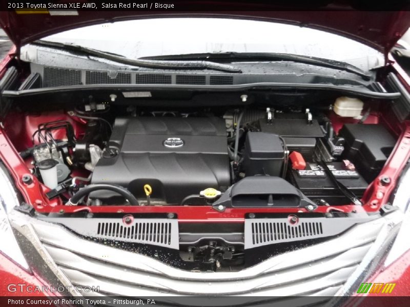 Salsa Red Pearl / Bisque 2013 Toyota Sienna XLE AWD