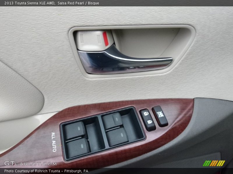 Salsa Red Pearl / Bisque 2013 Toyota Sienna XLE AWD