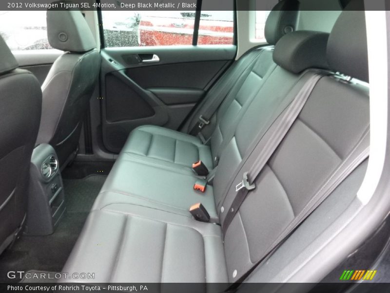 Deep Black Metallic / Black 2012 Volkswagen Tiguan SEL 4Motion