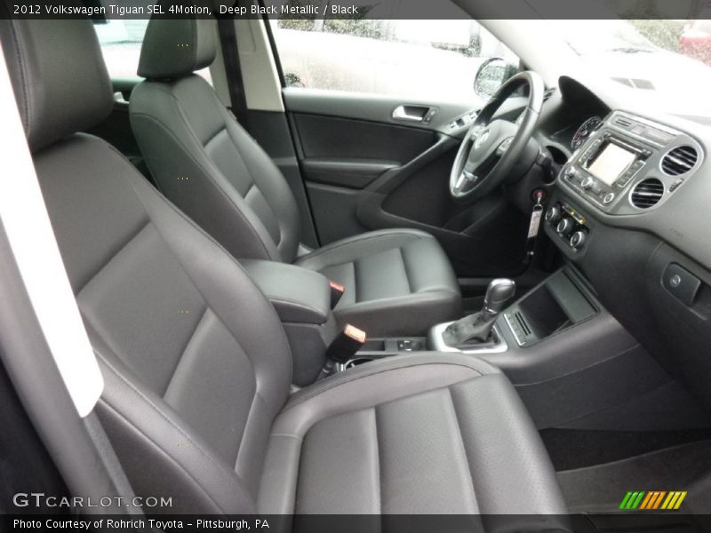 Deep Black Metallic / Black 2012 Volkswagen Tiguan SEL 4Motion
