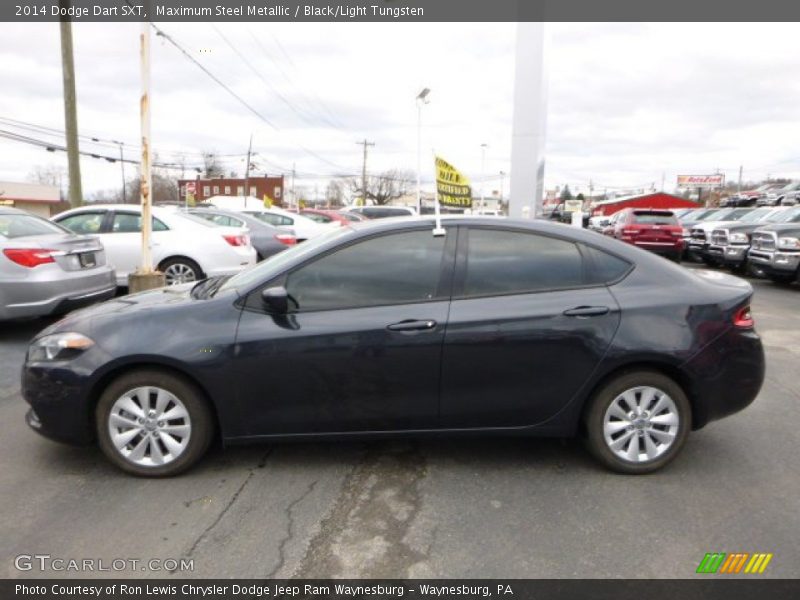 Maximum Steel Metallic / Black/Light Tungsten 2014 Dodge Dart SXT