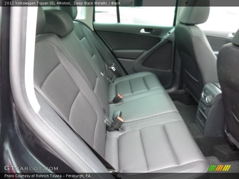 Deep Black Metallic / Black 2012 Volkswagen Tiguan SEL 4Motion