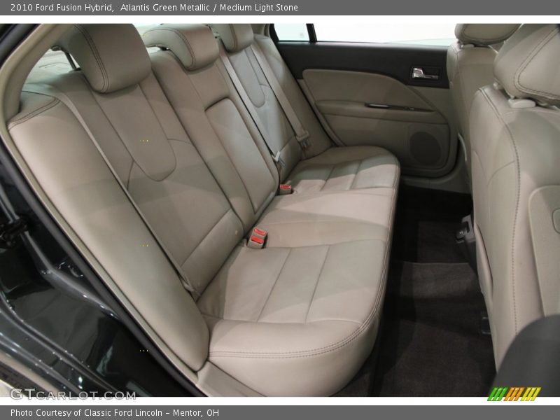 Atlantis Green Metallic / Medium Light Stone 2010 Ford Fusion Hybrid