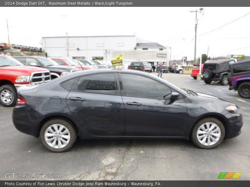 Maximum Steel Metallic / Black/Light Tungsten 2014 Dodge Dart SXT