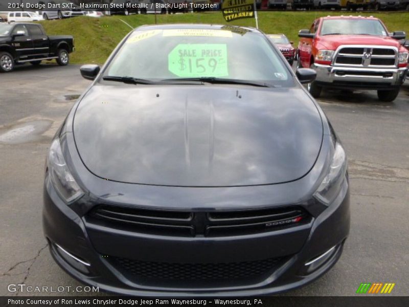 Maximum Steel Metallic / Black/Light Tungsten 2014 Dodge Dart SXT