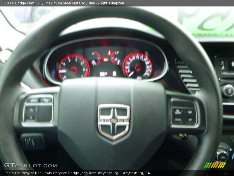 Maximum Steel Metallic / Black/Light Tungsten 2014 Dodge Dart SXT