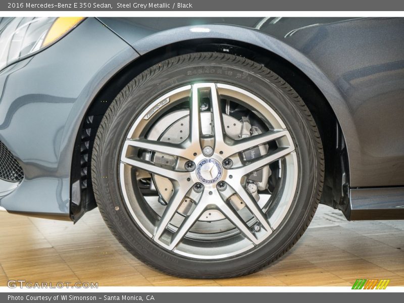 Steel Grey Metallic / Black 2016 Mercedes-Benz E 350 Sedan