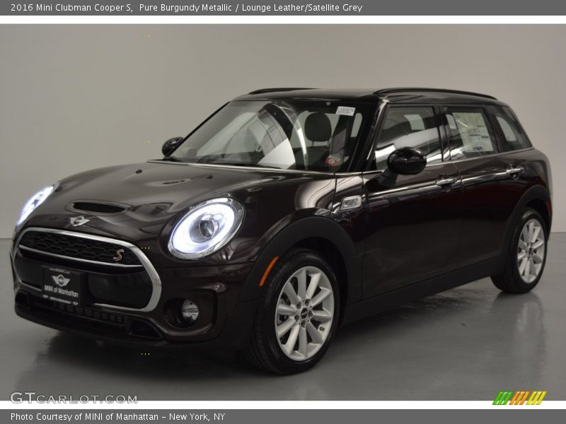Pure Burgundy Metallic / Lounge Leather/Satellite Grey 2016 Mini Clubman Cooper S