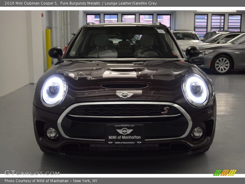 Pure Burgundy Metallic / Lounge Leather/Satellite Grey 2016 Mini Clubman Cooper S