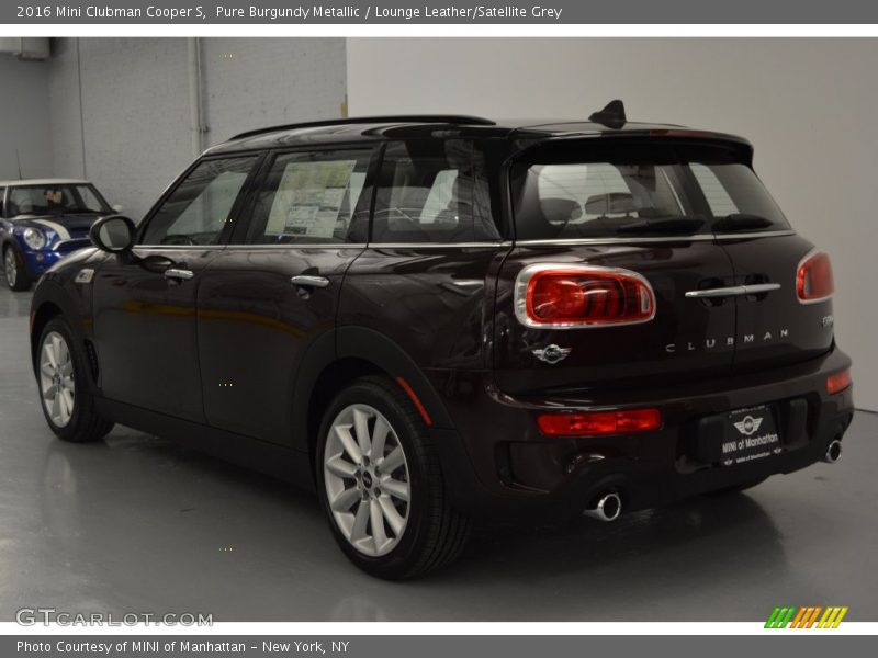 Pure Burgundy Metallic / Lounge Leather/Satellite Grey 2016 Mini Clubman Cooper S