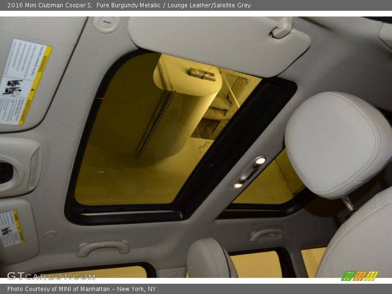 Pure Burgundy Metallic / Lounge Leather/Satellite Grey 2016 Mini Clubman Cooper S