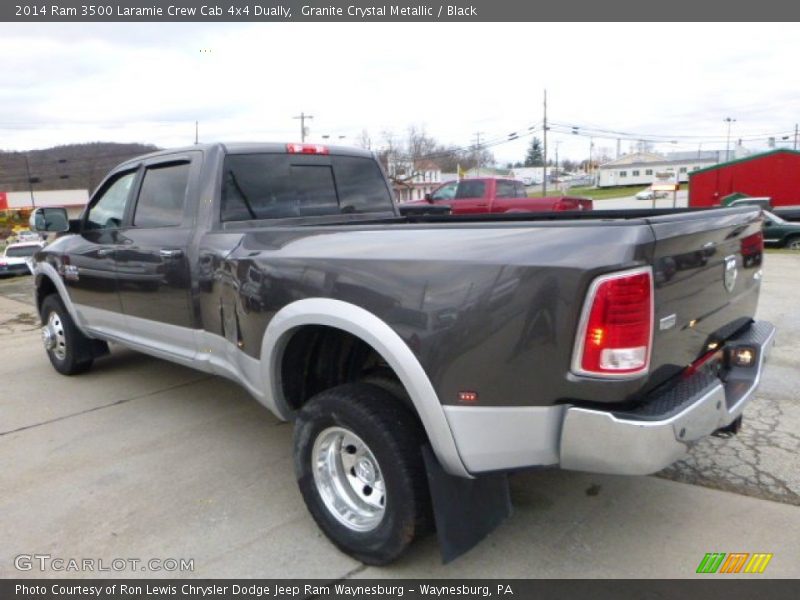 Granite Crystal Metallic / Black 2014 Ram 3500 Laramie Crew Cab 4x4 Dually