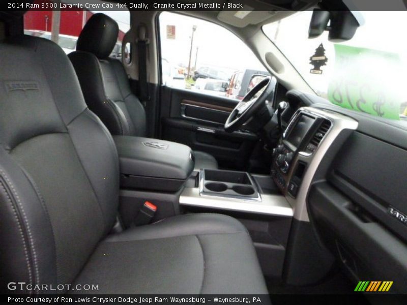 Granite Crystal Metallic / Black 2014 Ram 3500 Laramie Crew Cab 4x4 Dually