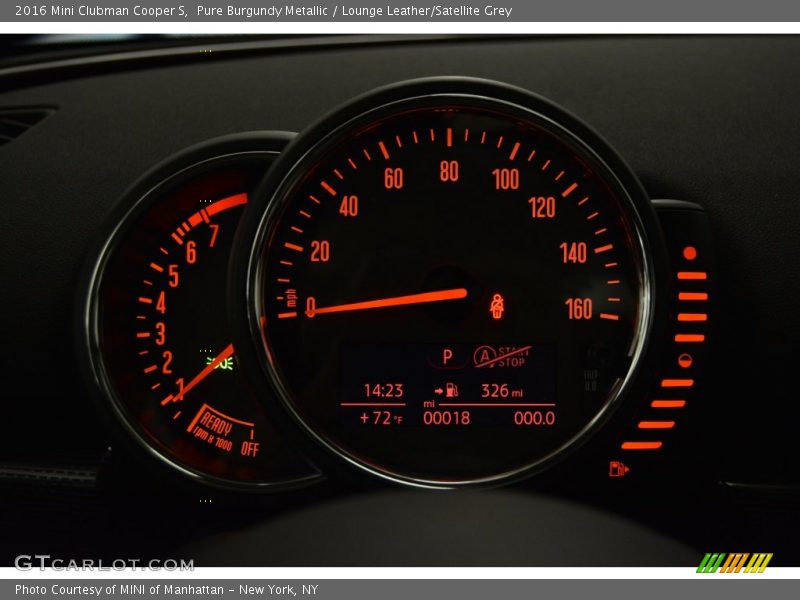 Pure Burgundy Metallic / Lounge Leather/Satellite Grey 2016 Mini Clubman Cooper S