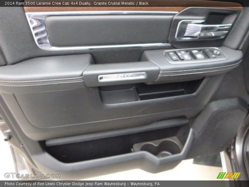 Granite Crystal Metallic / Black 2014 Ram 3500 Laramie Crew Cab 4x4 Dually