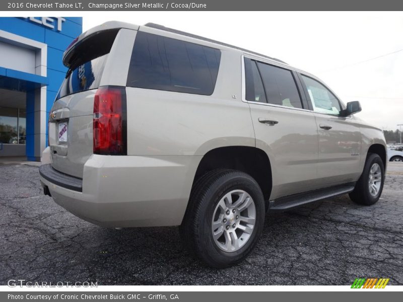 Champagne Silver Metallic / Cocoa/Dune 2016 Chevrolet Tahoe LT