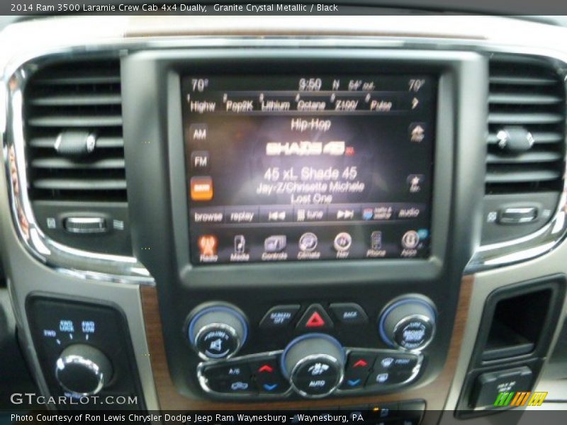 Granite Crystal Metallic / Black 2014 Ram 3500 Laramie Crew Cab 4x4 Dually