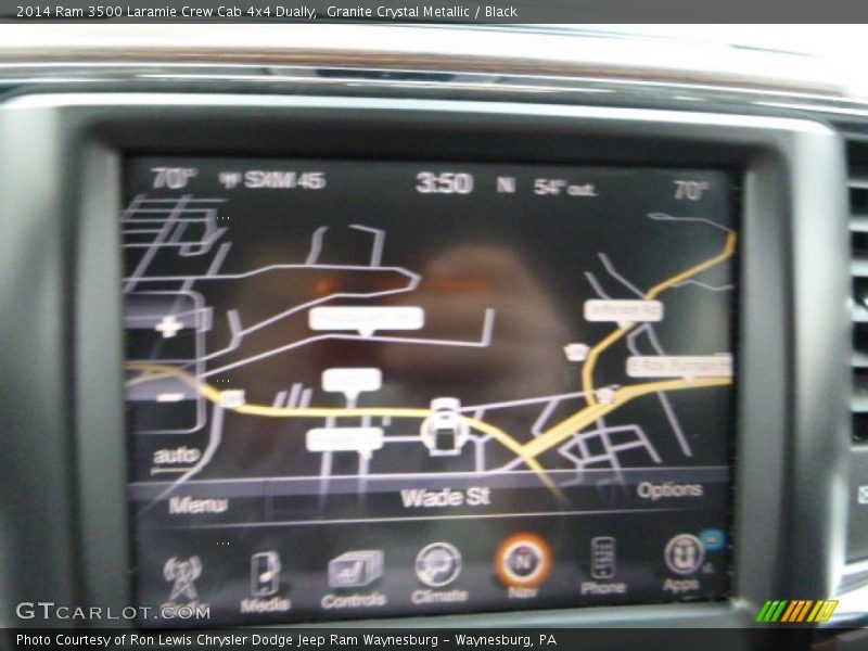 Granite Crystal Metallic / Black 2014 Ram 3500 Laramie Crew Cab 4x4 Dually