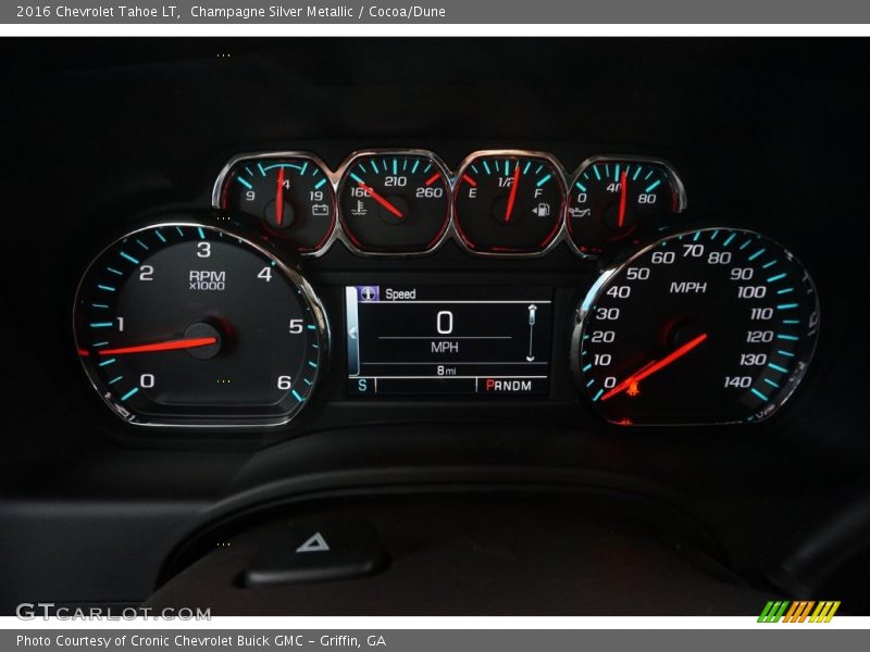 Champagne Silver Metallic / Cocoa/Dune 2016 Chevrolet Tahoe LT