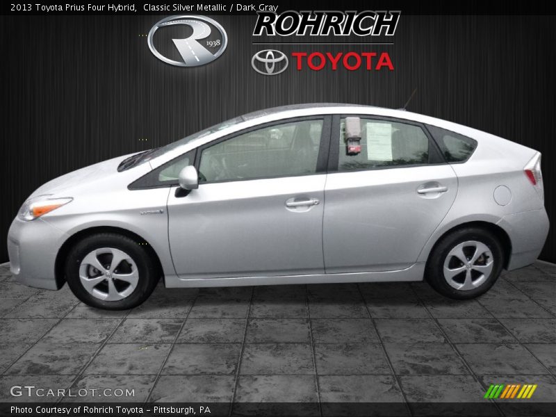 Classic Silver Metallic / Dark Gray 2013 Toyota Prius Four Hybrid