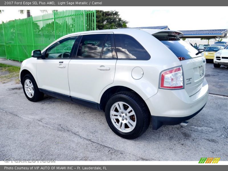 Light Sage Metallic / Camel 2007 Ford Edge SEL Plus AWD