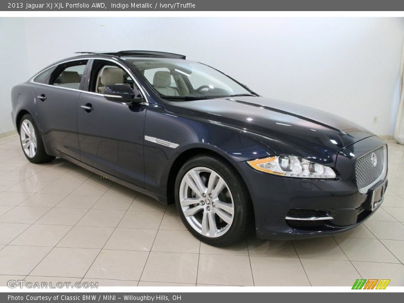 Indigo Metallic / Ivory/Truffle 2013 Jaguar XJ XJL Portfolio AWD