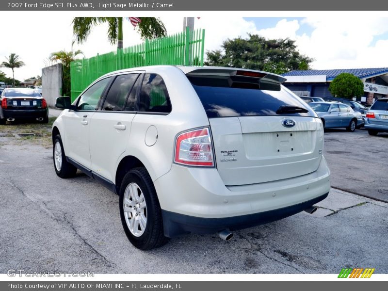 Light Sage Metallic / Camel 2007 Ford Edge SEL Plus AWD