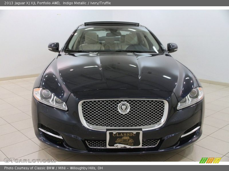 Indigo Metallic / Ivory/Truffle 2013 Jaguar XJ XJL Portfolio AWD