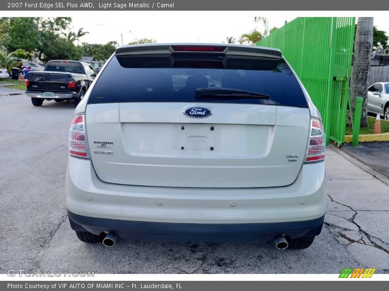 Light Sage Metallic / Camel 2007 Ford Edge SEL Plus AWD