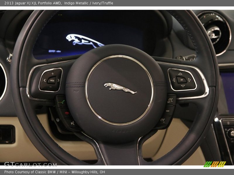 Indigo Metallic / Ivory/Truffle 2013 Jaguar XJ XJL Portfolio AWD
