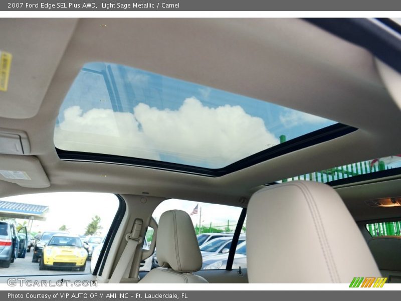Light Sage Metallic / Camel 2007 Ford Edge SEL Plus AWD