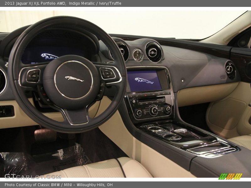 Indigo Metallic / Ivory/Truffle 2013 Jaguar XJ XJL Portfolio AWD