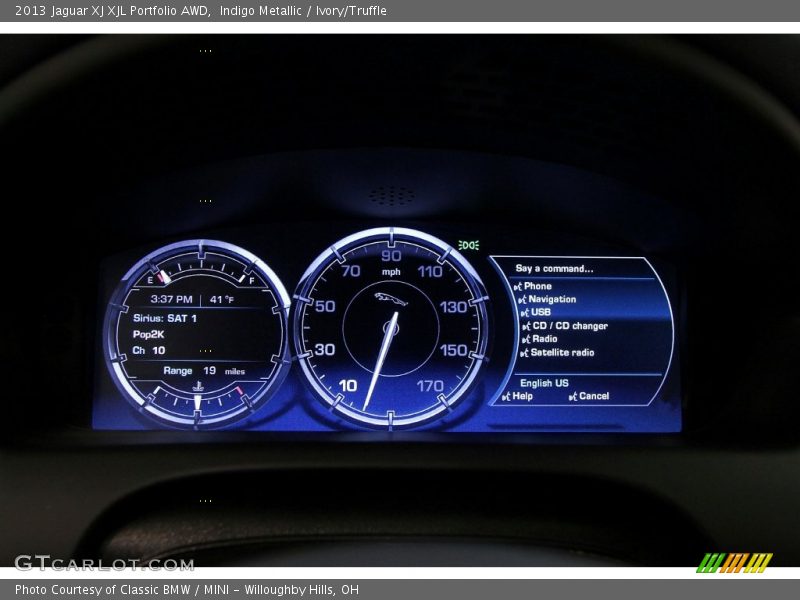 Indigo Metallic / Ivory/Truffle 2013 Jaguar XJ XJL Portfolio AWD