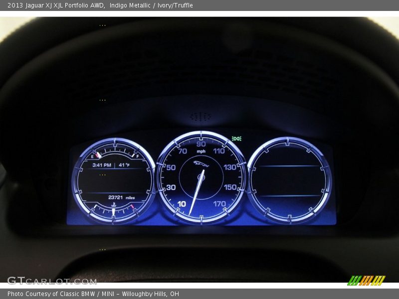 Indigo Metallic / Ivory/Truffle 2013 Jaguar XJ XJL Portfolio AWD