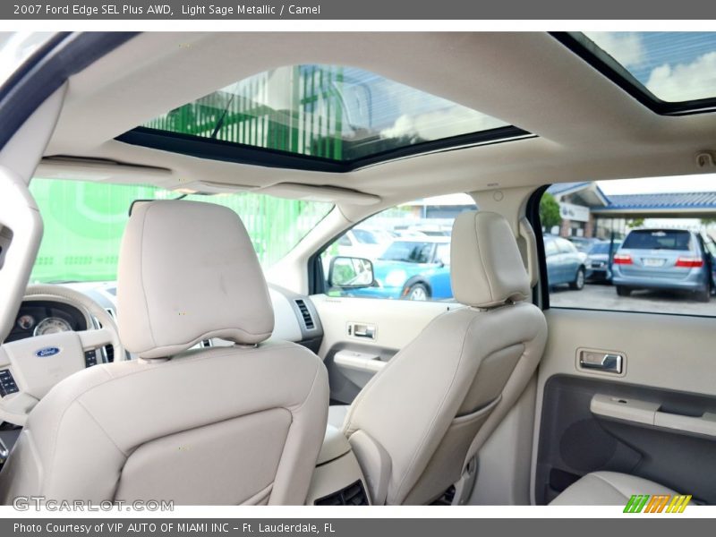 Light Sage Metallic / Camel 2007 Ford Edge SEL Plus AWD