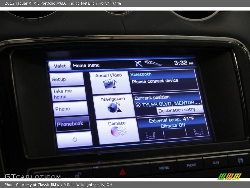 Indigo Metallic / Ivory/Truffle 2013 Jaguar XJ XJL Portfolio AWD