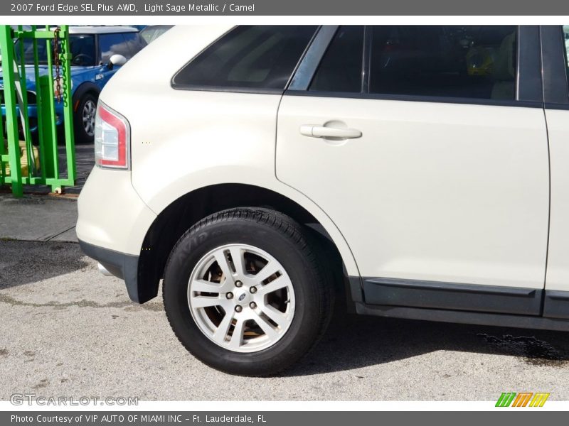 Light Sage Metallic / Camel 2007 Ford Edge SEL Plus AWD