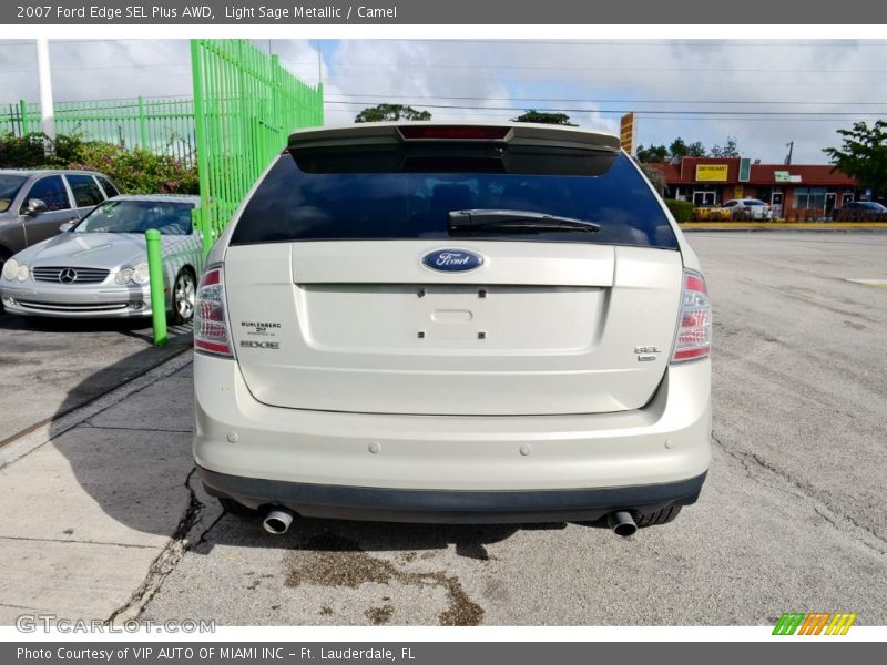 Light Sage Metallic / Camel 2007 Ford Edge SEL Plus AWD