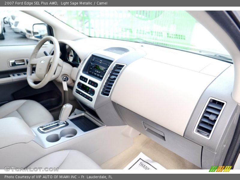 Light Sage Metallic / Camel 2007 Ford Edge SEL Plus AWD