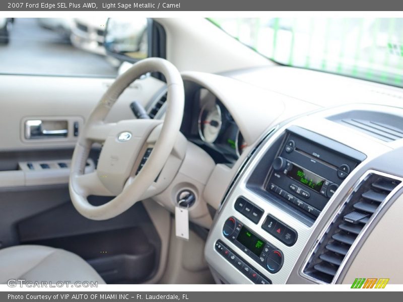 Light Sage Metallic / Camel 2007 Ford Edge SEL Plus AWD